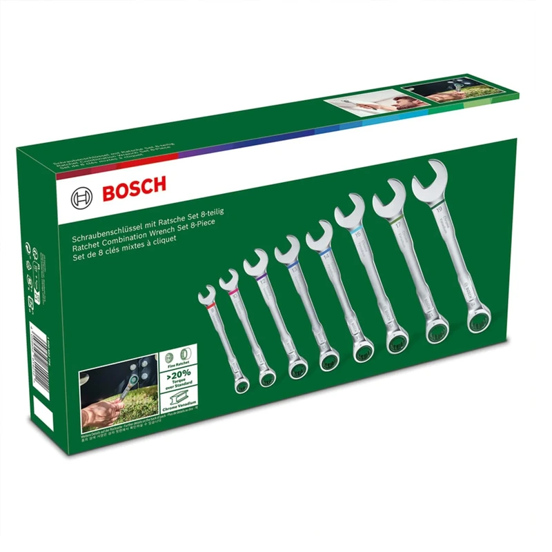 bosch_wrench_set_1600A027PS_photo2_800x800 Набор комбинированных трещоточных ключей Bosch 8 предметов — изображение 1